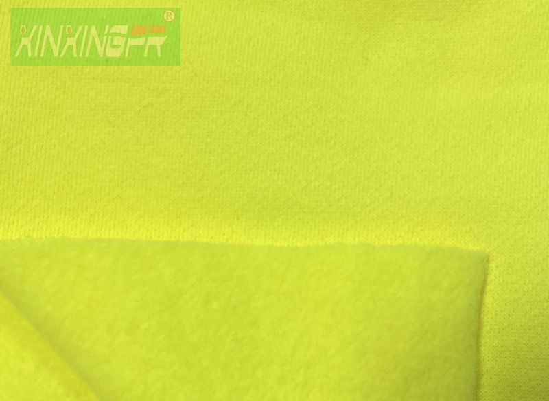 FR Флис 100% хлопок Hi-Vis флуоресцентная желтая ткань