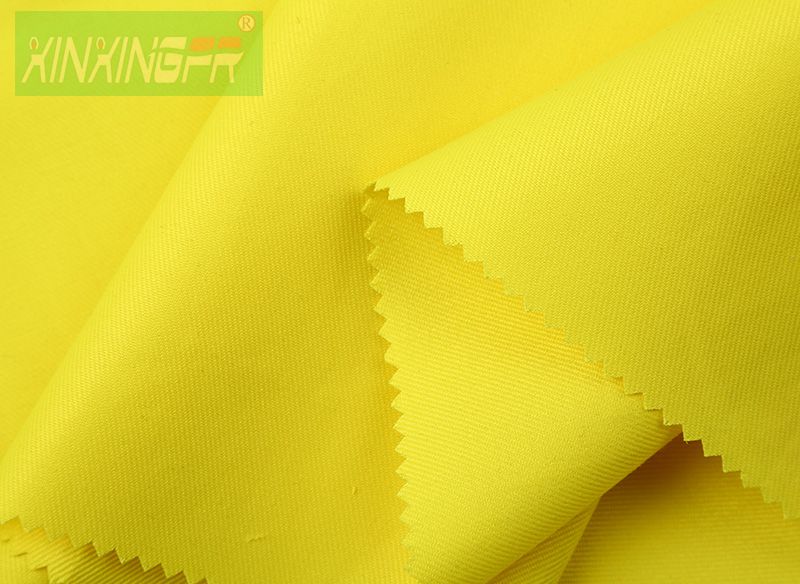 100% хлопок FR Hi-Vis флуоресцентная желтая трикотажная ткань